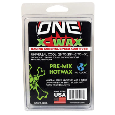 One Ball X-Wax Mineral Speed Additive Race Wax Snowboard / Ski Wax 165g PRE-MIX