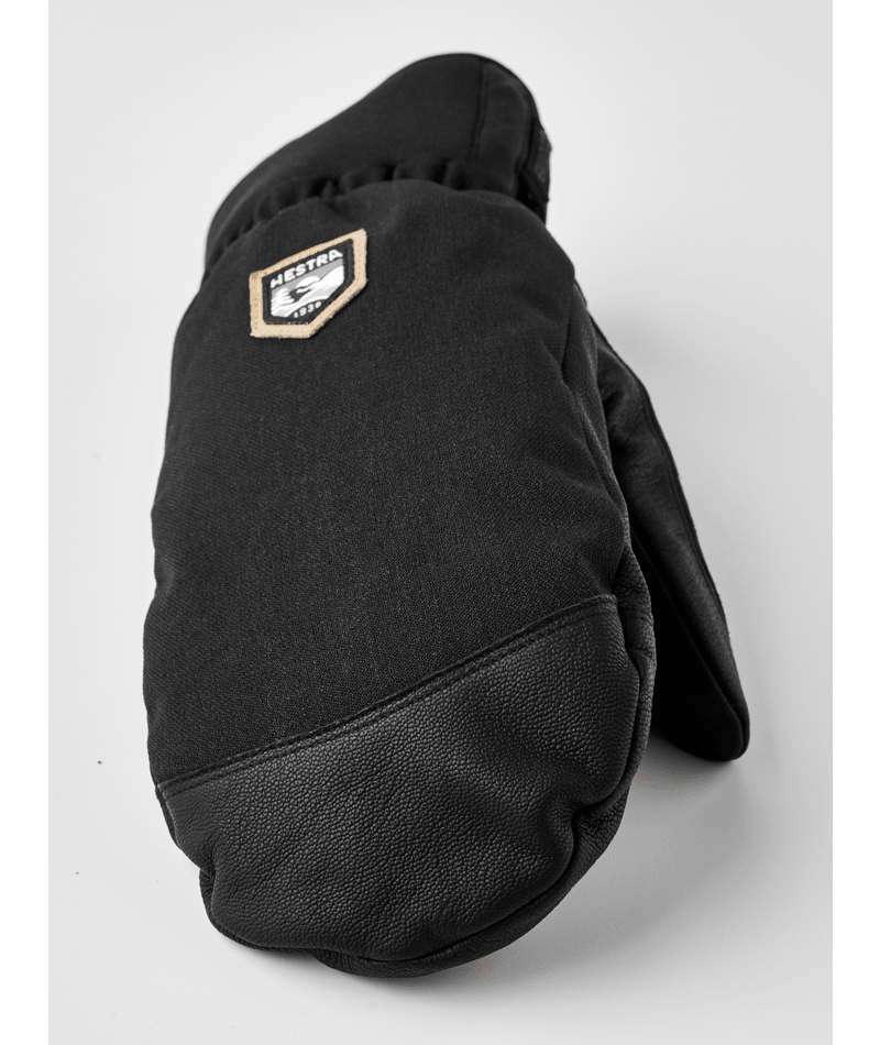 Hestra CZone Alpine Mitt ski mitt, Black colourway