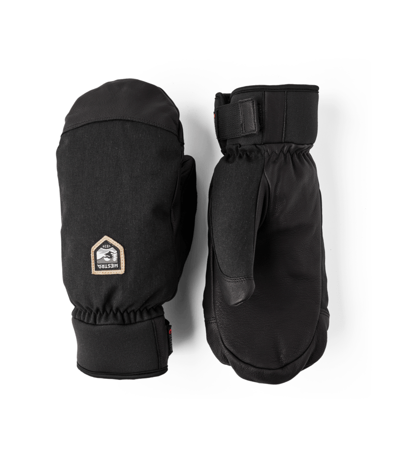 Hestra CZone Alpine Mitt ski mitt, Black colourway
