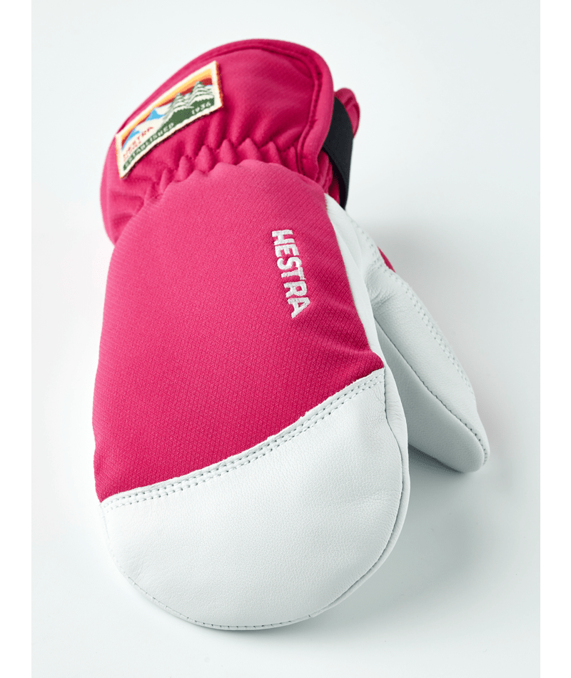 Hestra Patrol Jr Mitt ski mitt, Fuschia colourway