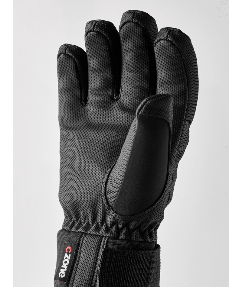 Hestra Ferox CZone Jr ski glove, Black colourway