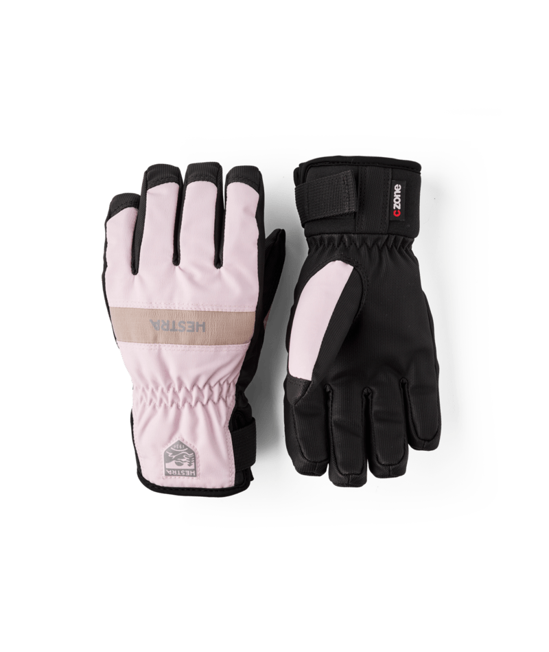 Hestra Ferox CZone Jr ski glove, Pink colourway