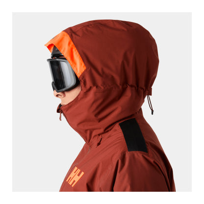 HH Men's Powdreamer 3.0 Jacket – Iron Oxide – detail