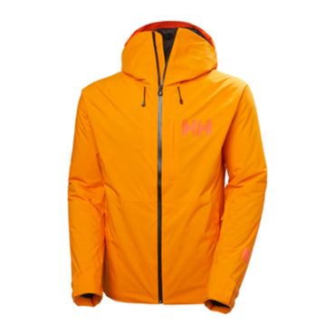HH Men's Powderface Jacket – Ignite Orange – detail