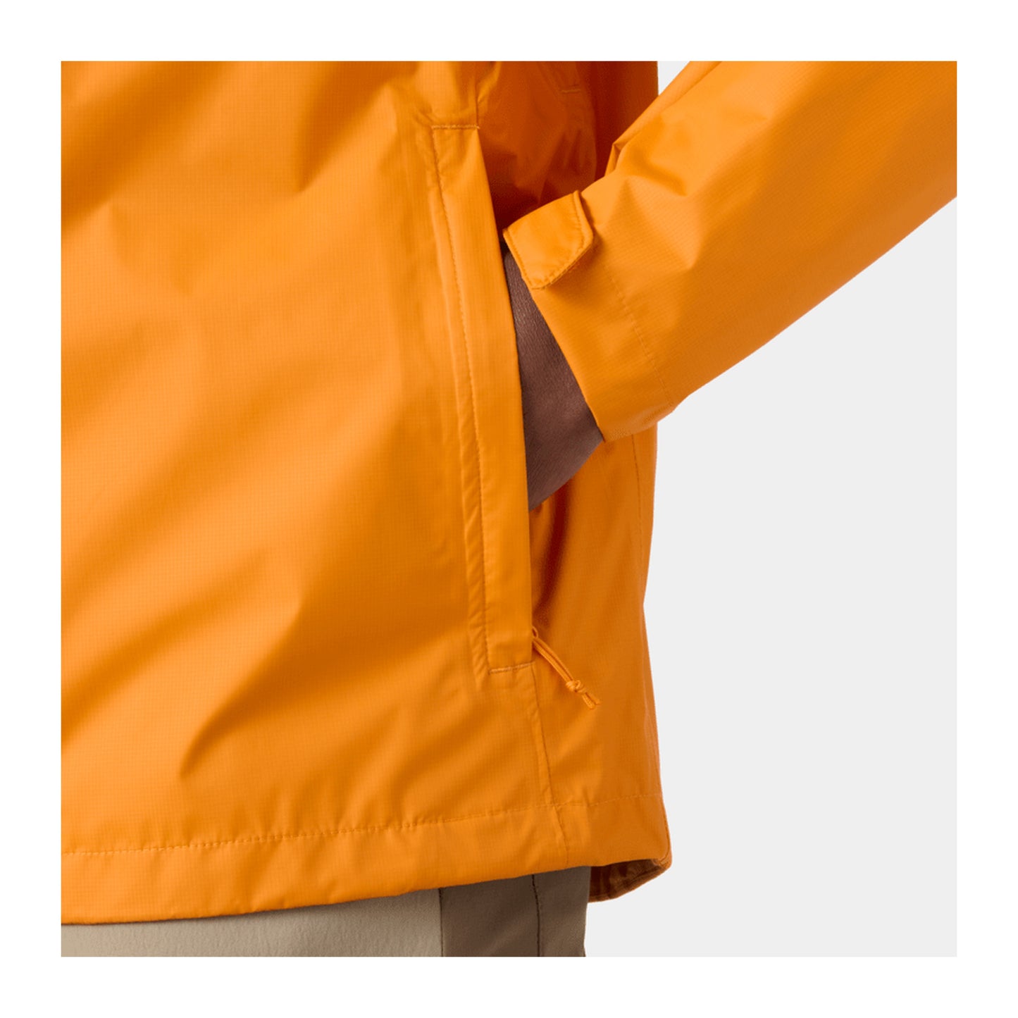 HH Men's Loke Jacket – Ignite Orange – detail