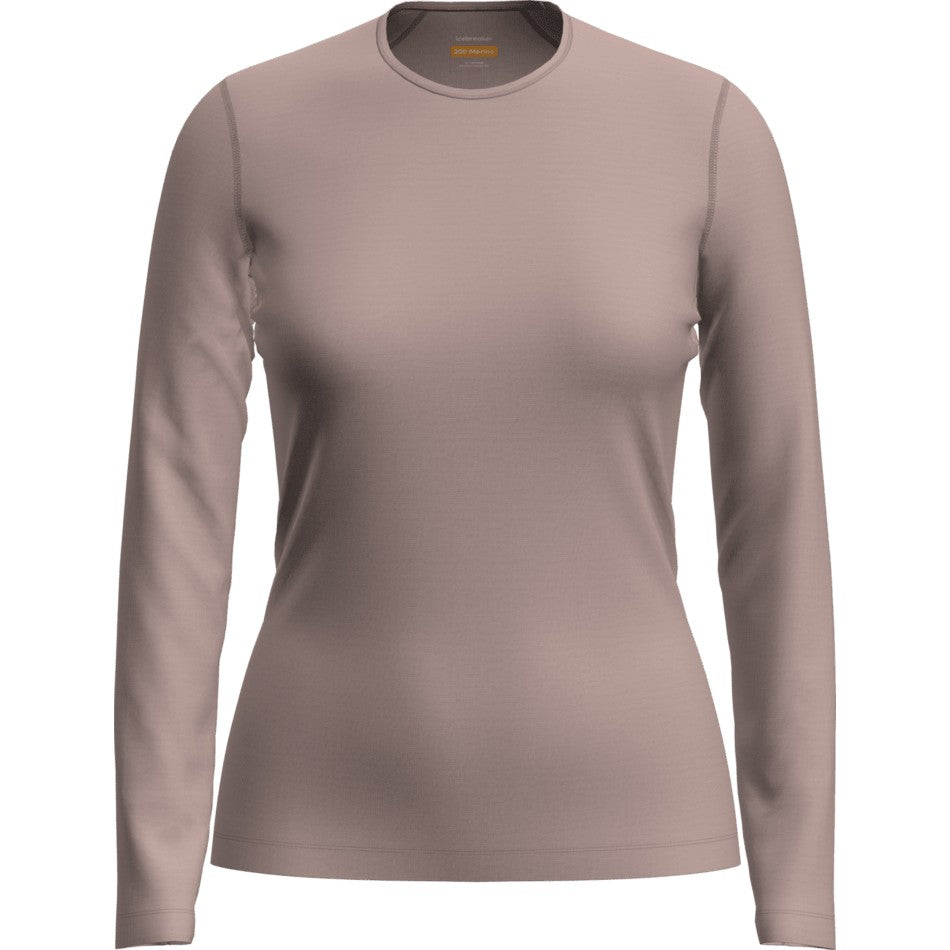 Icebreaker Women's Merino 200 Oasis Long Sleeve Crewe - Pink Quartz