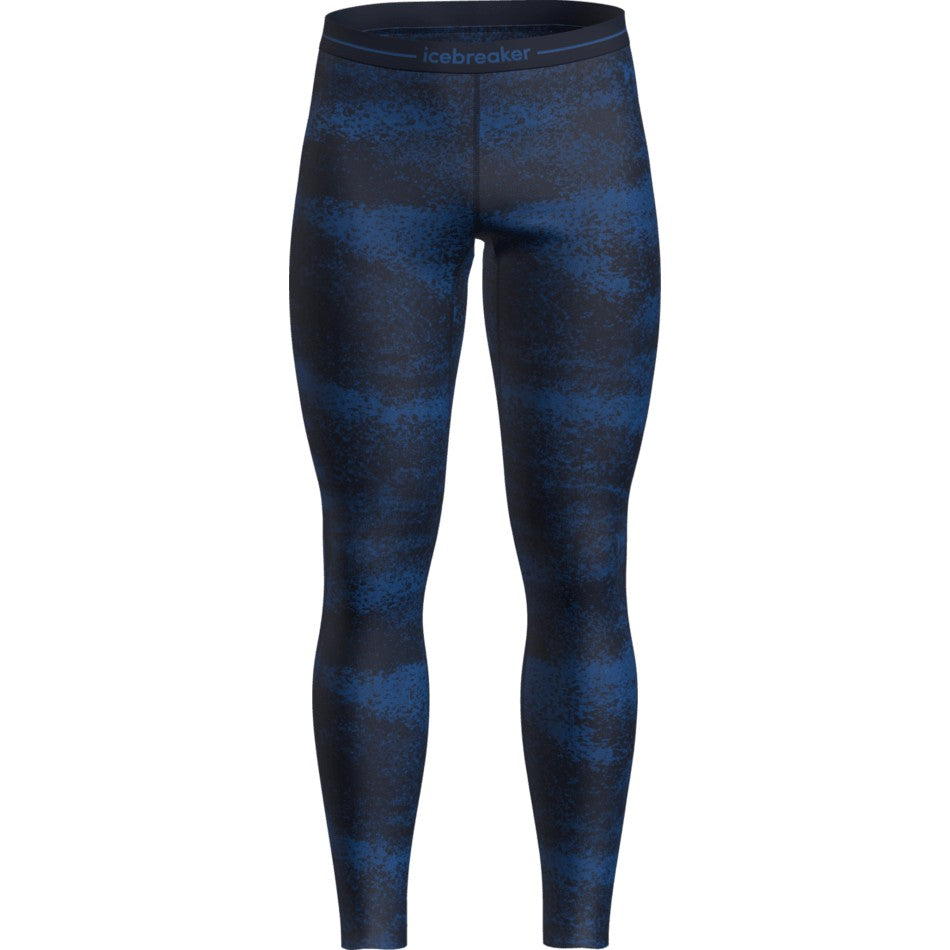 Icebreaker Men's Merino 260 Tech Vertex Thermal Leggings Chillwave - Midnight Navy/Lazurite