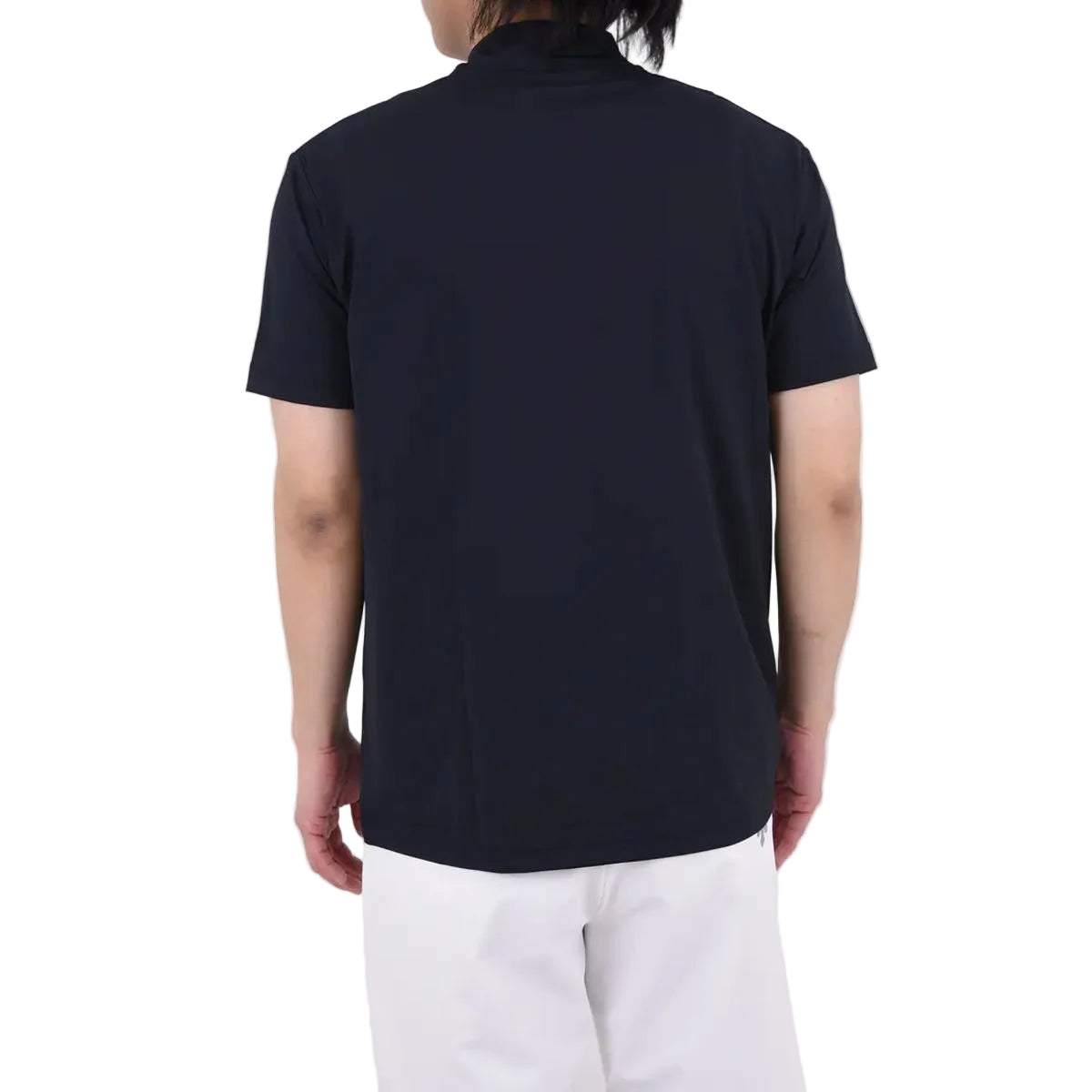 Descente Mock Neck Bear Smooth Short Sleeve Shirt