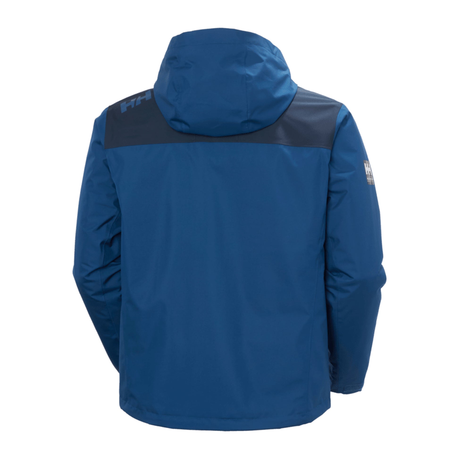 HH Men's Crew Hooded Midlayer Jacket 2 – Dark Blue – back