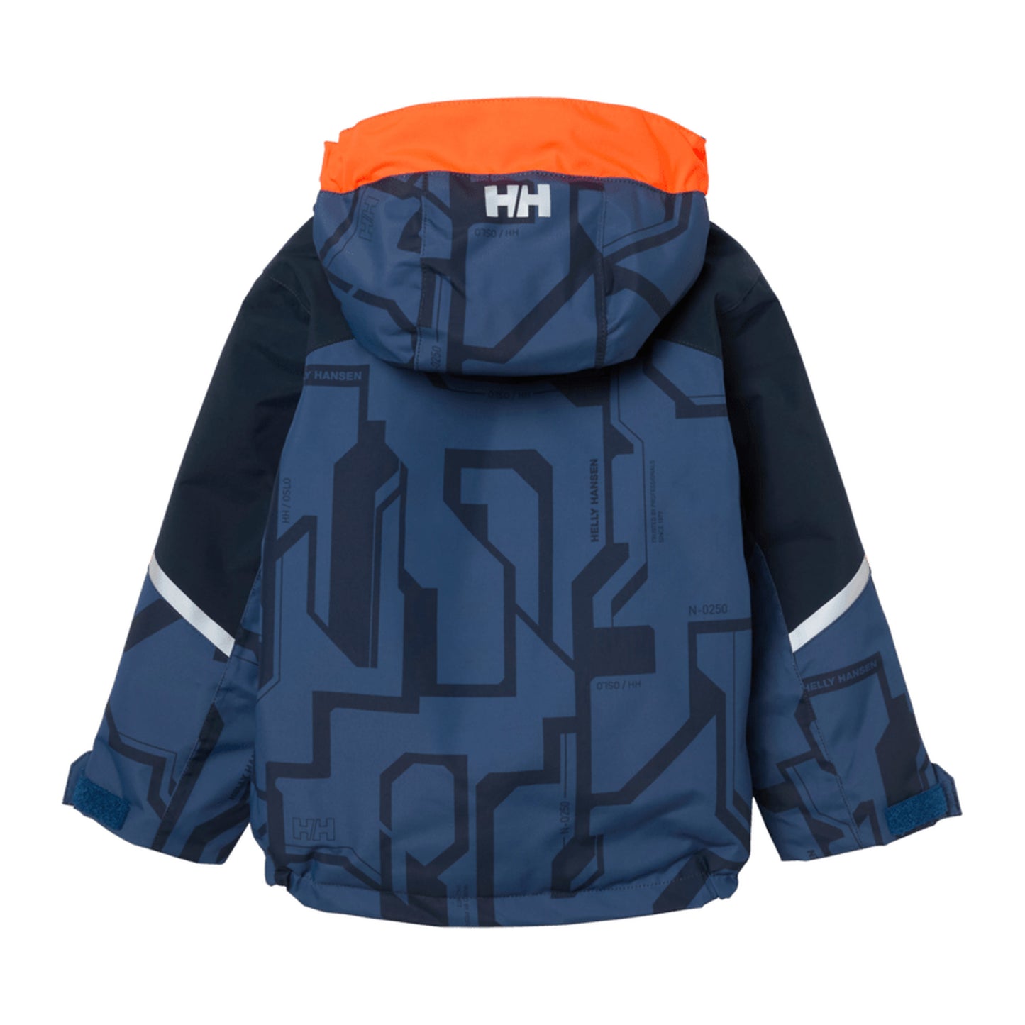HH Kids' K Legend Jacket – Dark Blue Aop – back