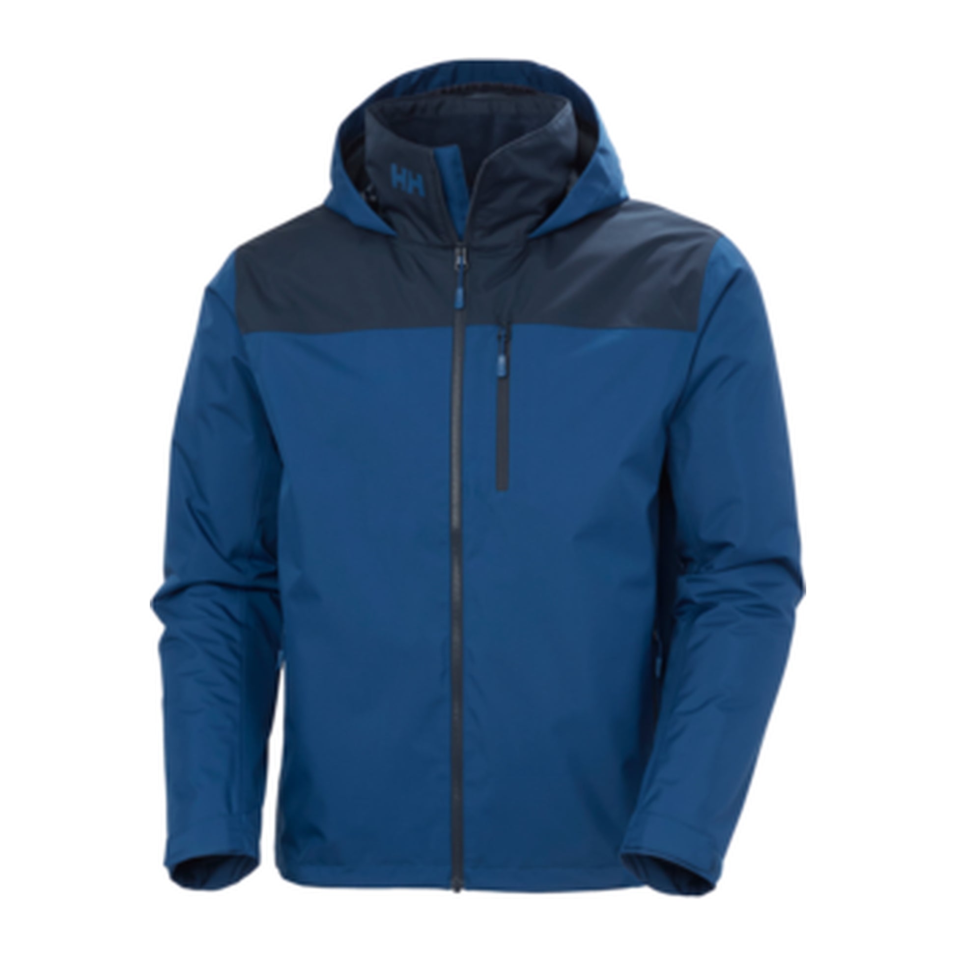 HH Men's Crew Hooded Midlayer Jacket 2 – Dark Blue – detail