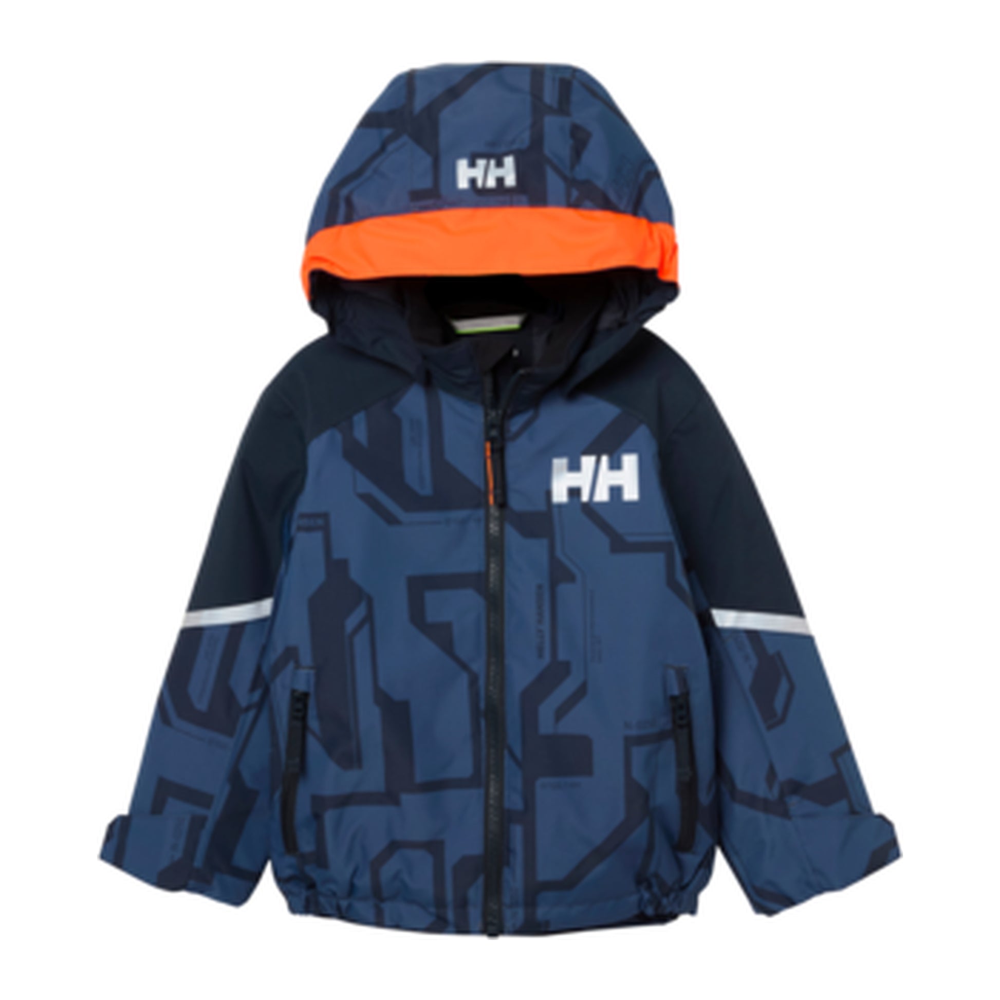 HH Kids' K Legend Jacket – Dark Blue Aop – detail