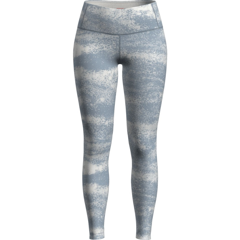 Icebreaker Women's Merino 260 Tech Vertex High Rise Leggings (Chillwave) - Snow/Zinc Blue