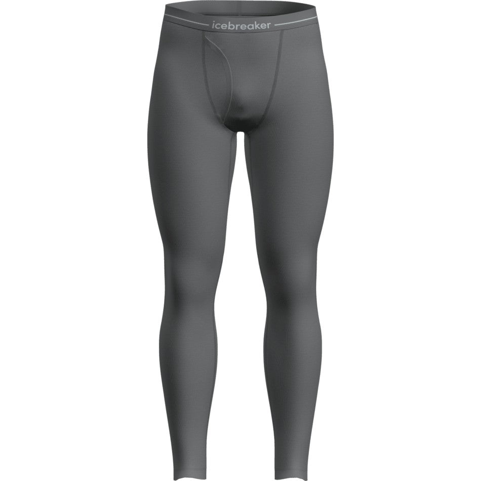 Icebreaker Men's Merino 200 Oasis Thermal Leggings with Fly - Gritstone Heather