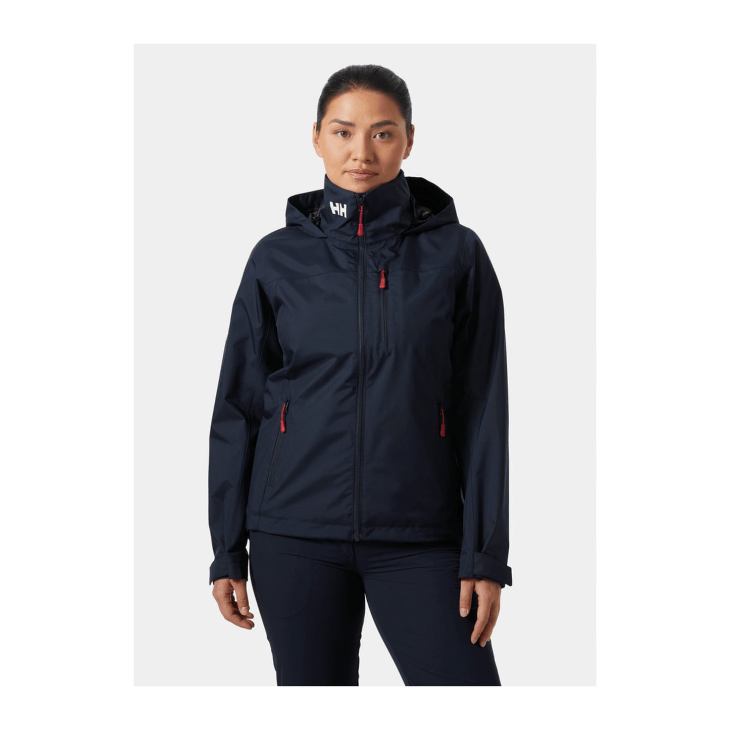 HH Women's W Crew Hooded Jacket 2.0 – Navy – detail