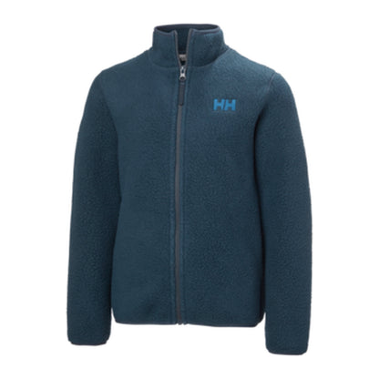 HH Junior Jr Frosty Pile Jacket – Navy – detail