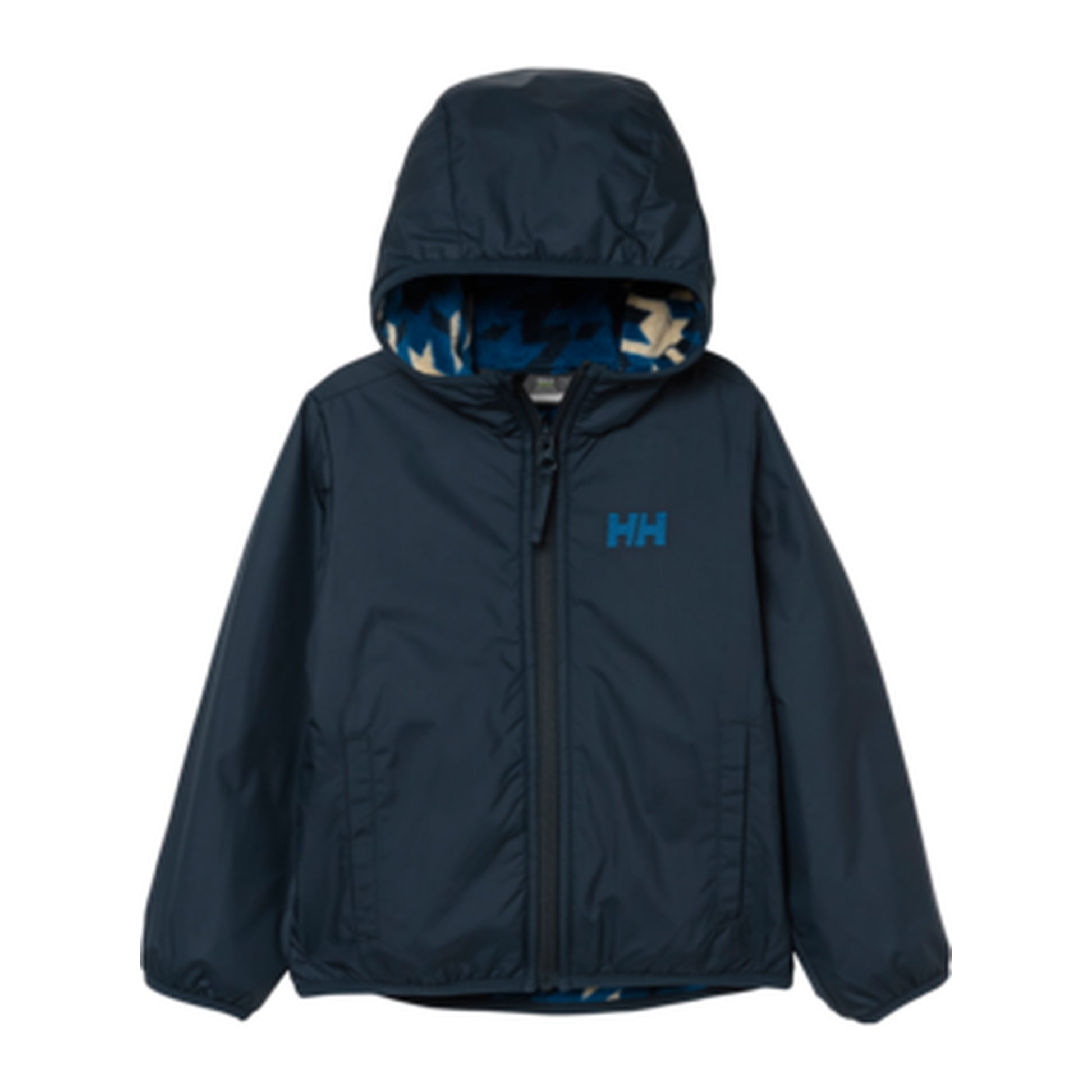 HH Kids' K Chill Hooded Jacket – Navy – detail