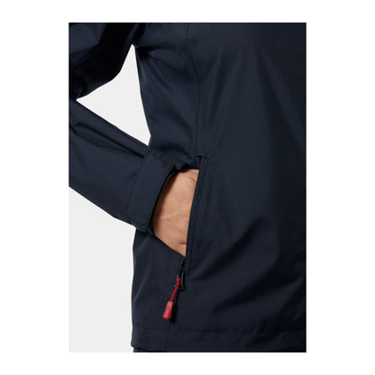 HH Women's W Crew Hooded Jacket 2.0 – Navy – detail