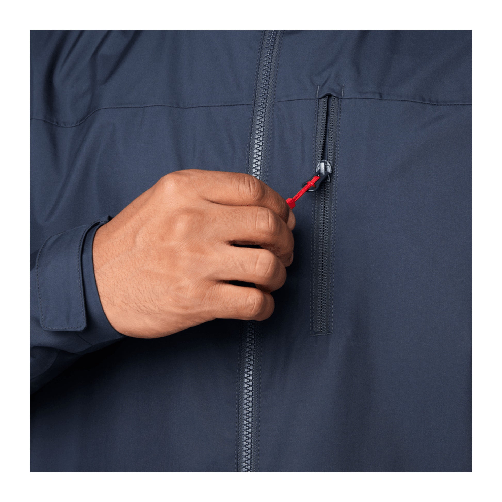 HH Men's Crew Jacket 2.0 – Navy – detail