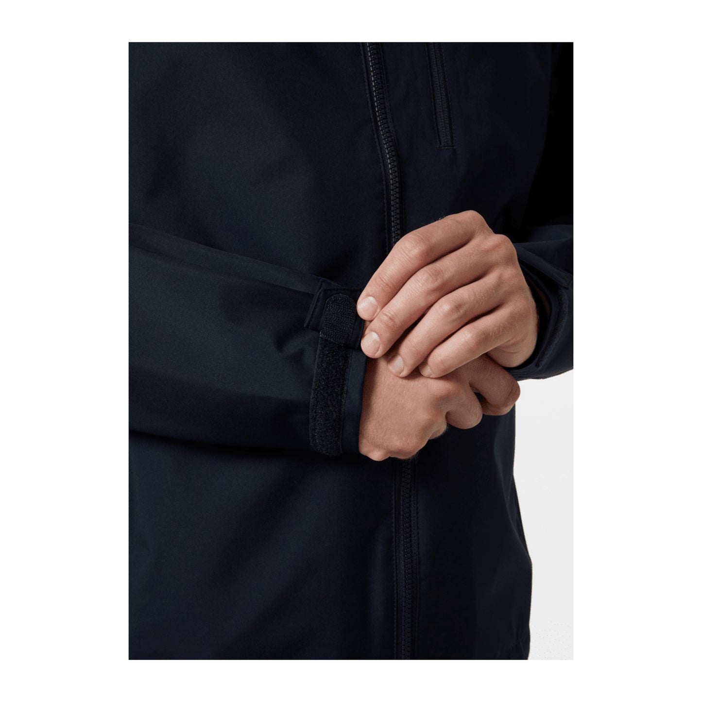 HH Men's Crew Hooded Jacket 2.0 – Navy – detail