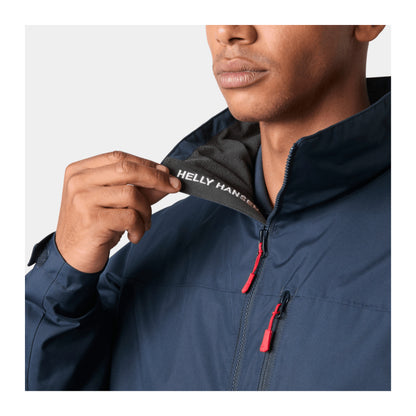 HH Men's Crew Midlayer Jacket 2 – Navy – detail