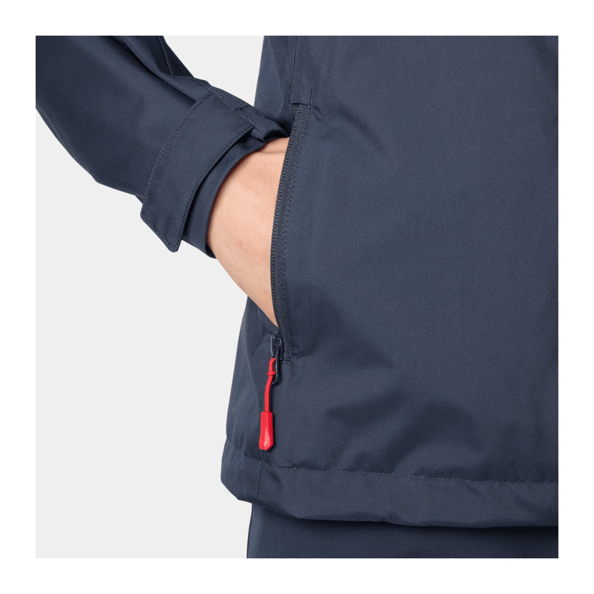 HH Women's W Crew Jacket 2.0 – Navy – detail