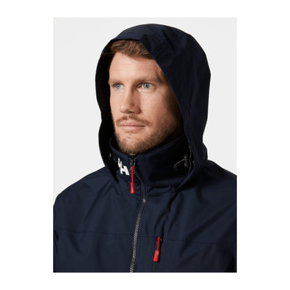 HH Men's Crew Hooded Jacket 2.0 – Navy – detail