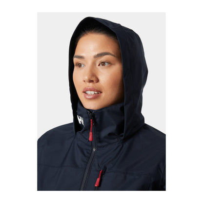 HH Women's W Crew Hooded Jacket 2.0 – Navy – detail