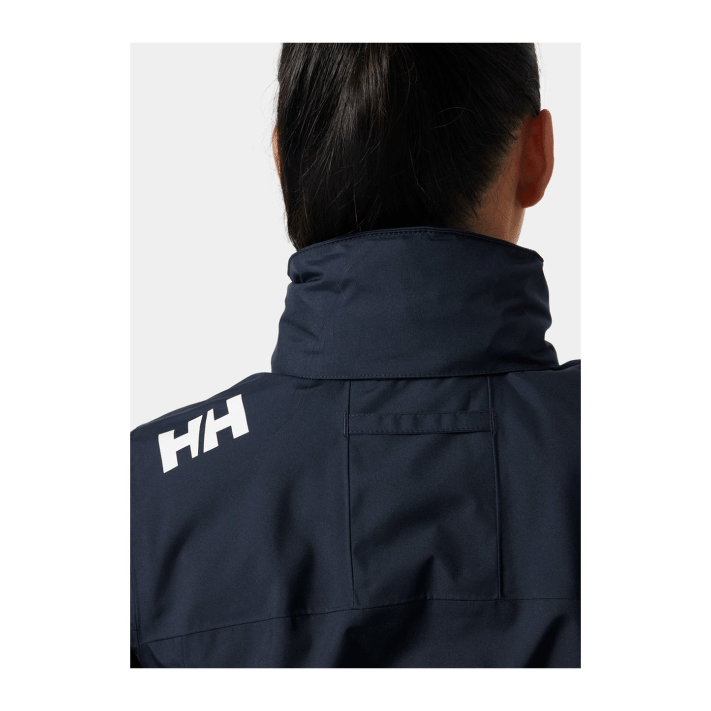 HH Women's W Crew Hooded Jacket 2.0 – Navy – detail