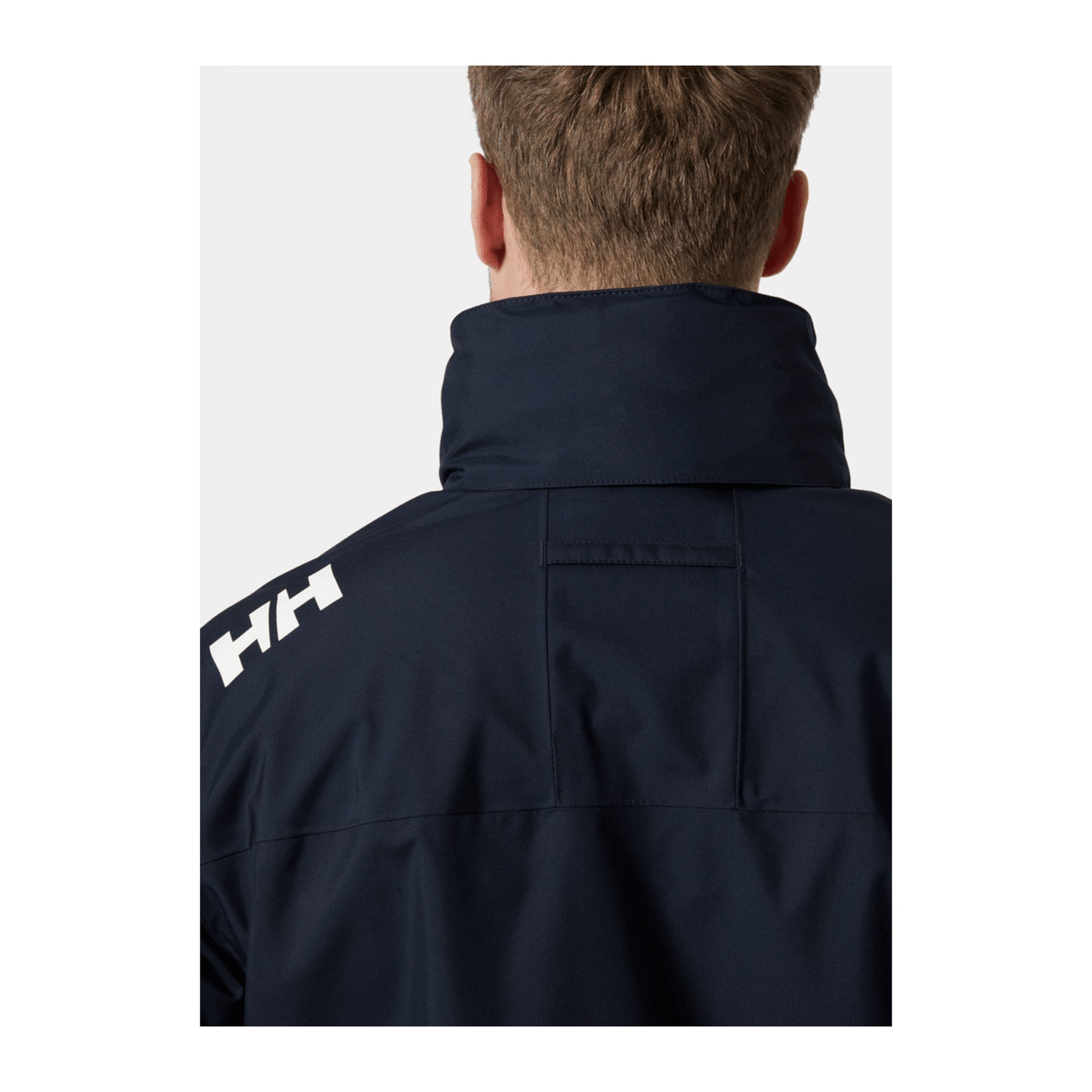 HH Men's Crew Hooded Jacket 2.0 – Navy – detail