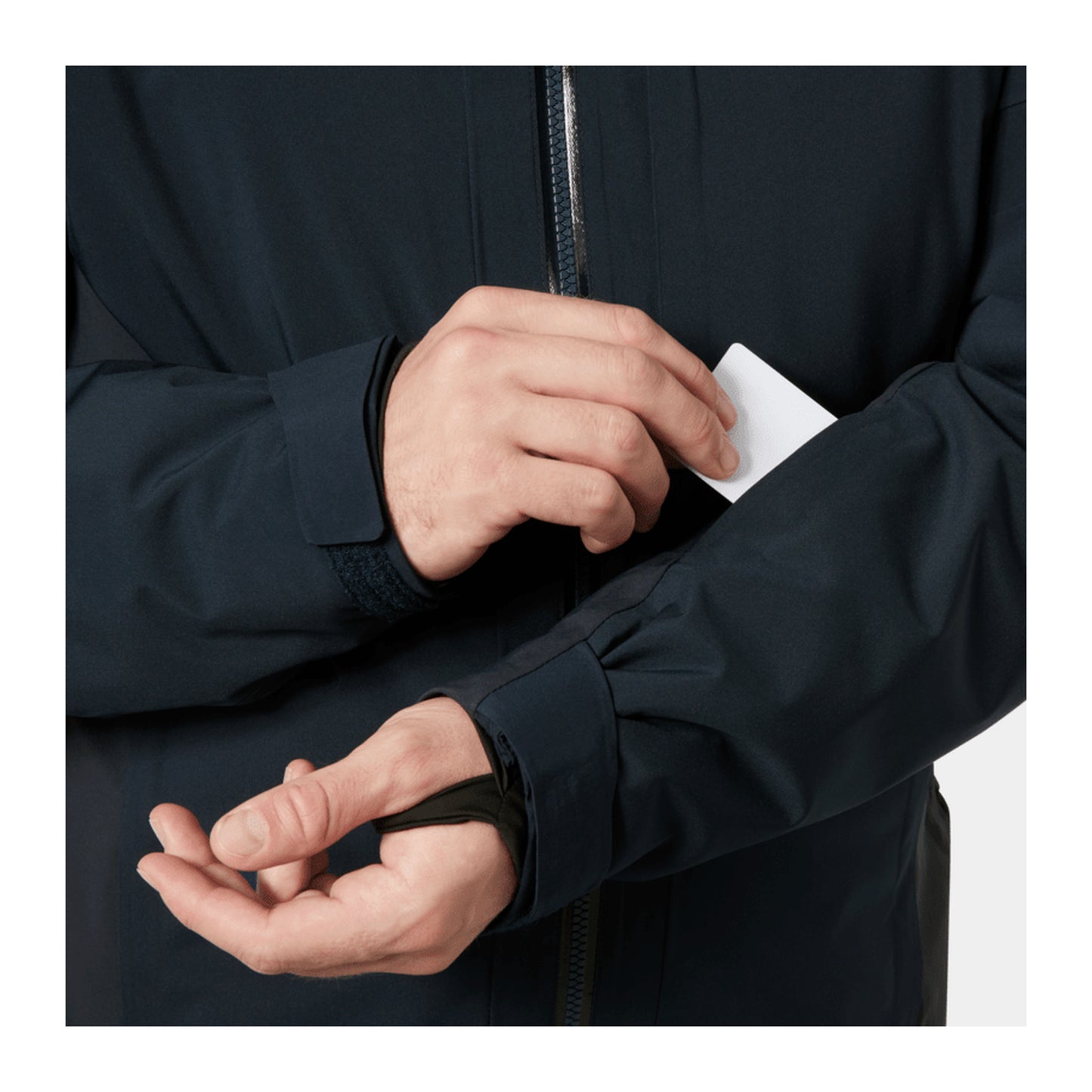 HH Men's Courchevel Jacket – Navy – detail