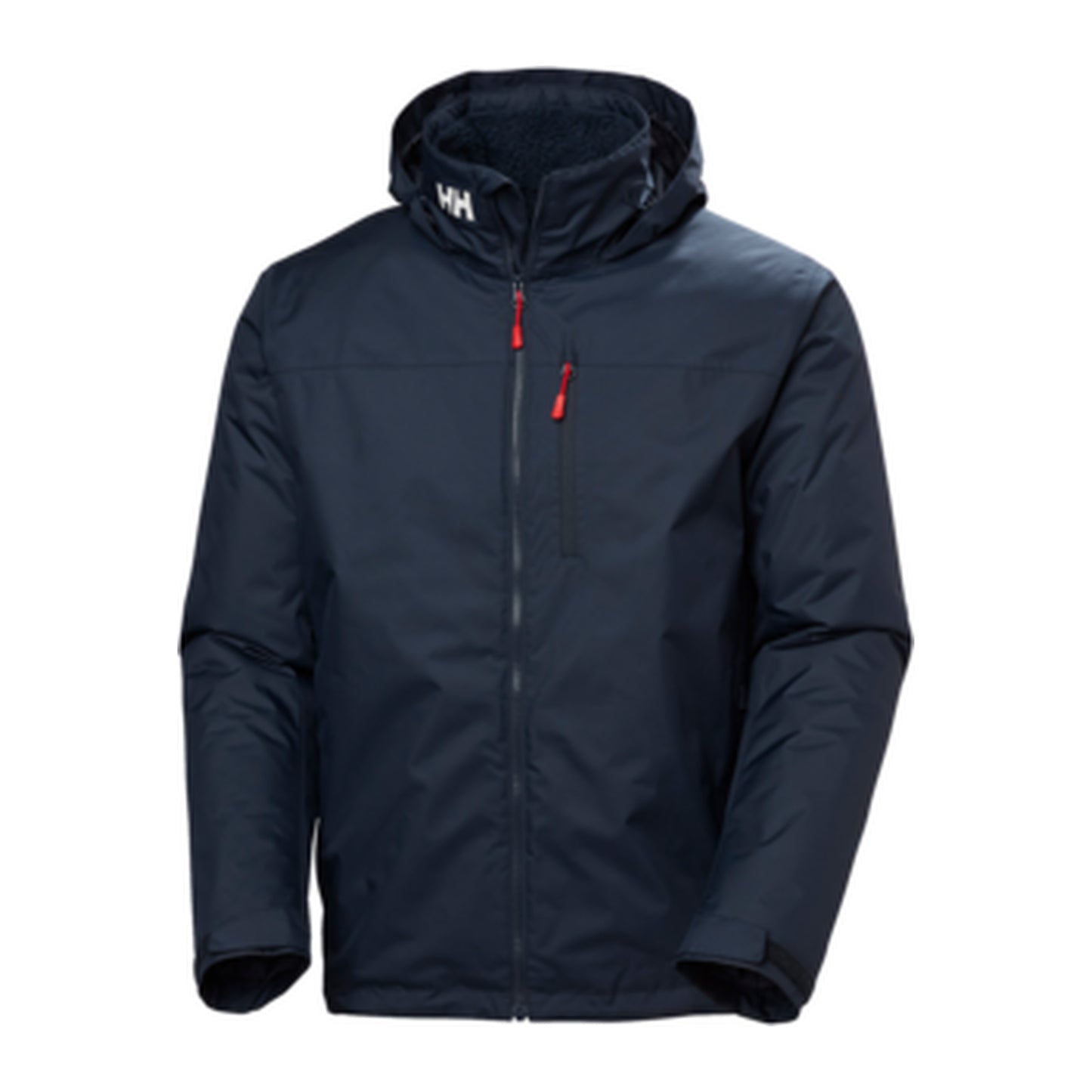 HH Men's Crew Hooded Midlayer Jacket 2 – Navy – detail