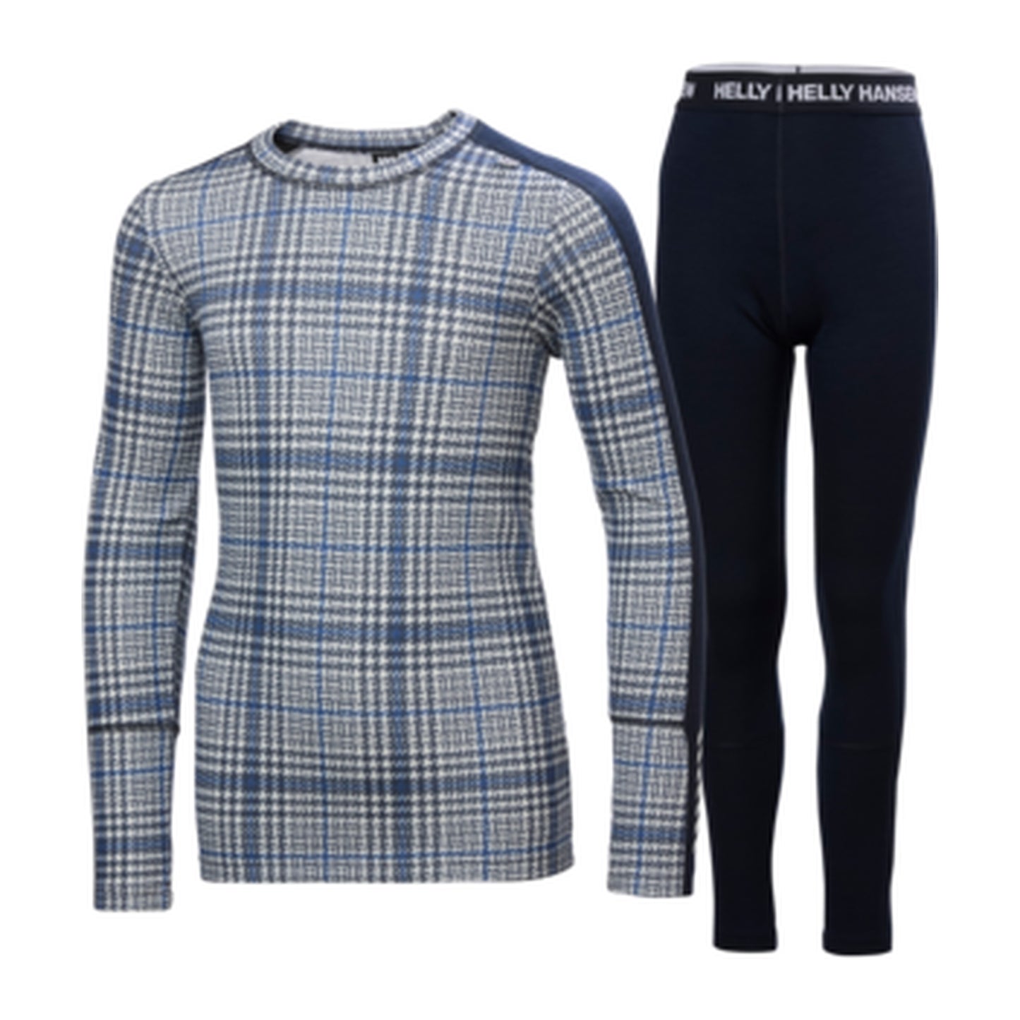 HH Junior Jr Graphic LIFA Merino Set – Navy Aop – detail