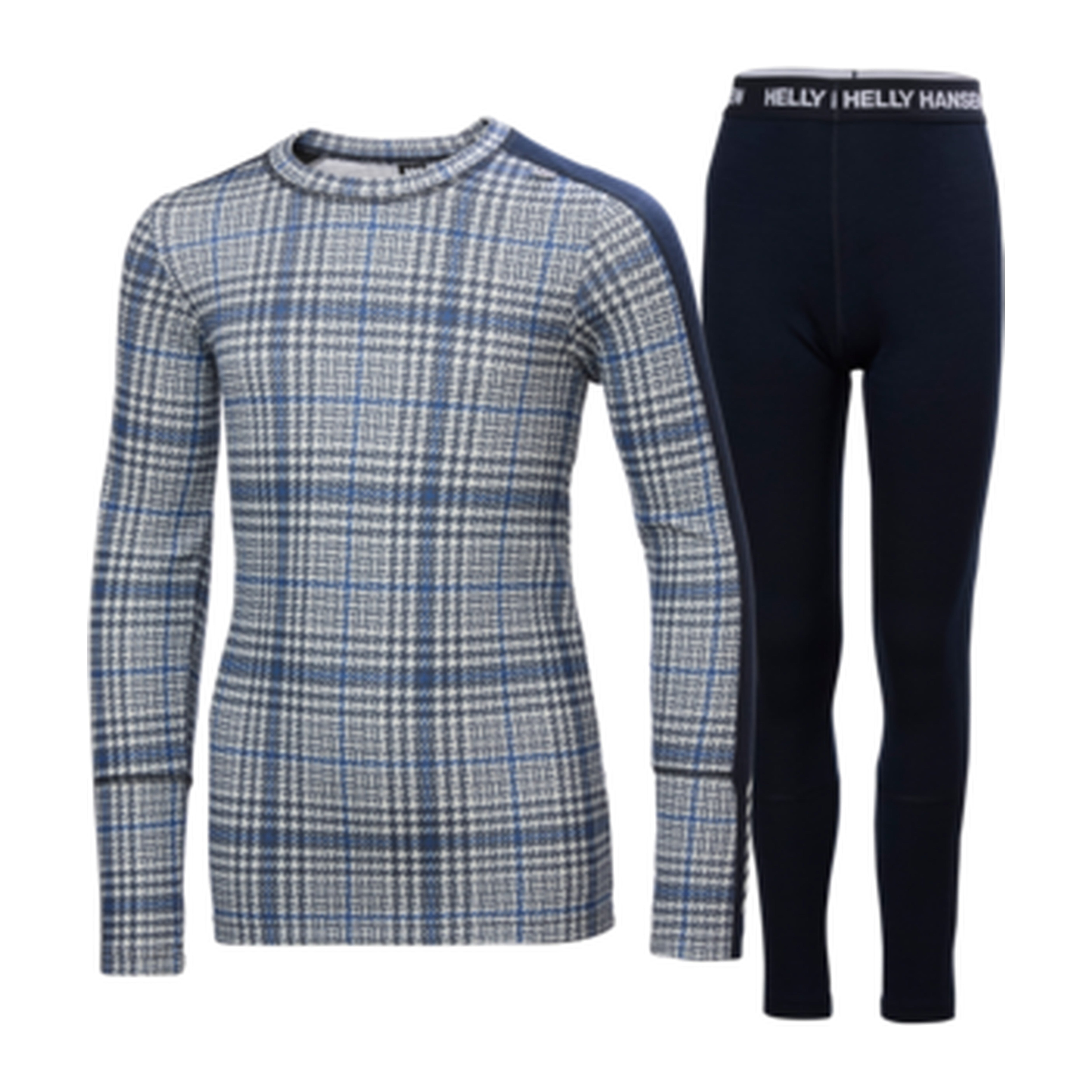 HH Junior Jr Graphic LIFA Merino Set – Navy Aop – detail