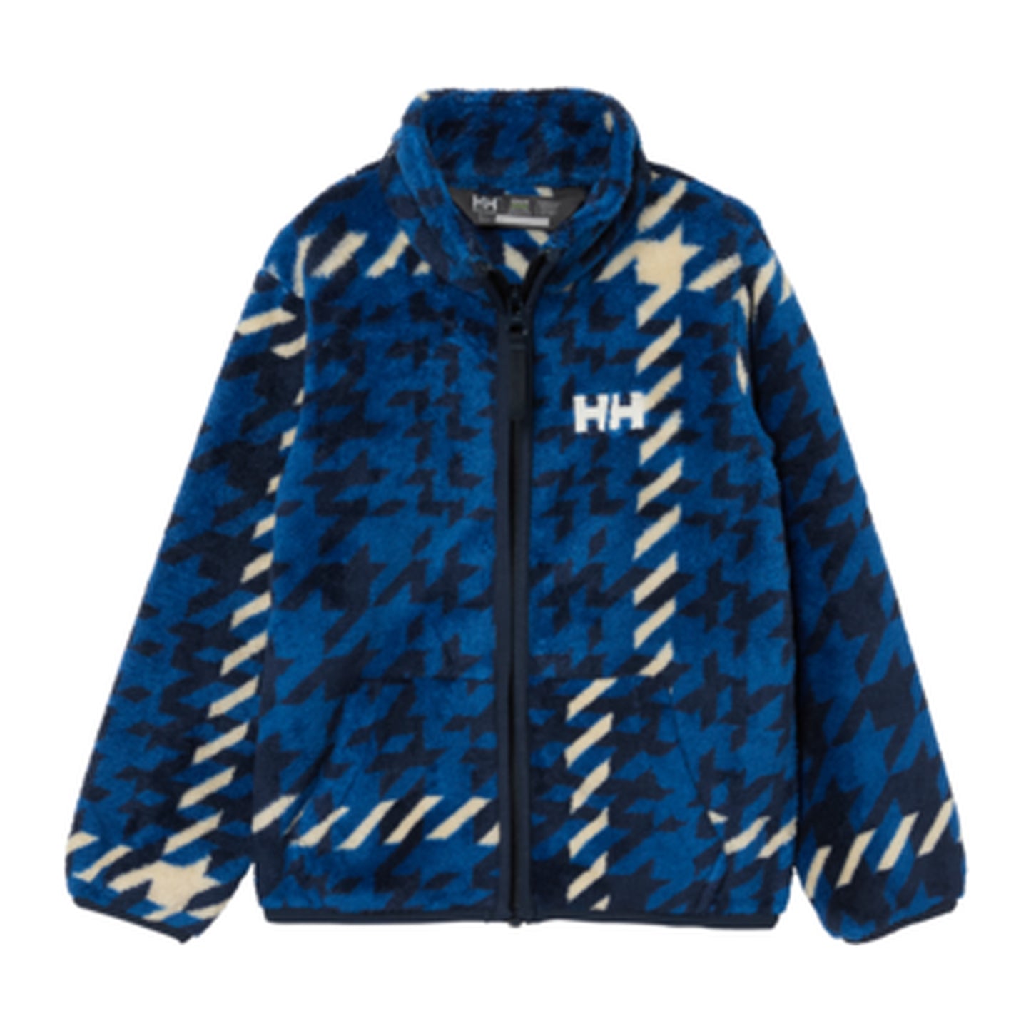 HH Kids' K Chill Fleece Jacket – Navy Aop – detail