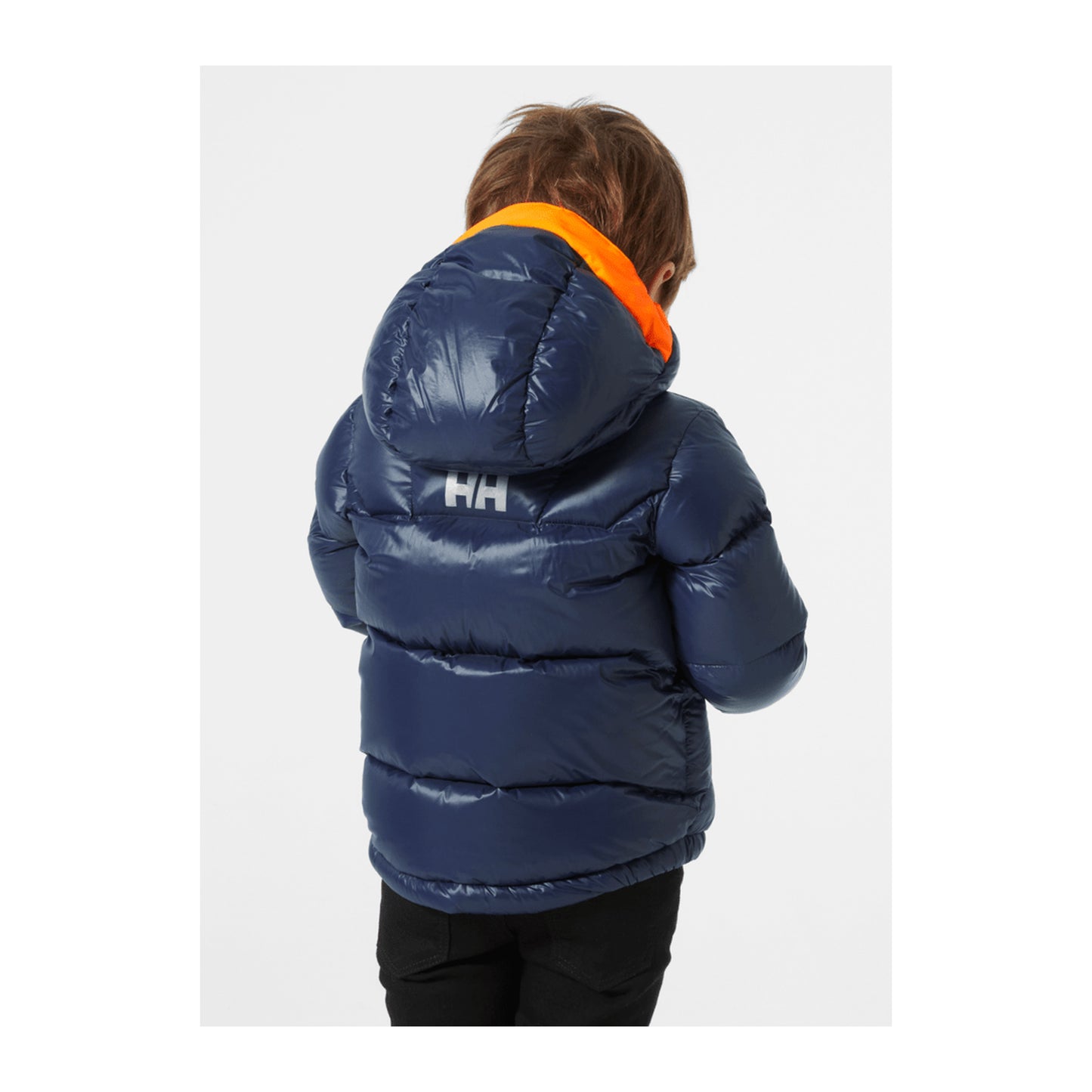 HH Kids' K Isfjord Down Jacket – Navy – detail