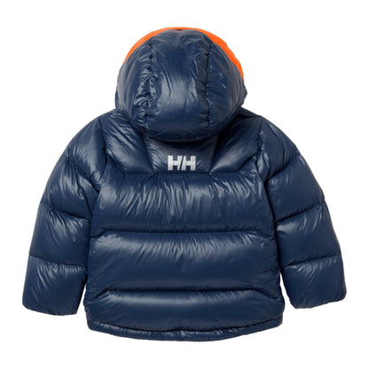 HH Kids' K Isfjord Down Jacket – Navy – back