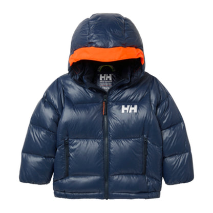 HH Kids' K Isfjord Down Jacket – Navy – detail