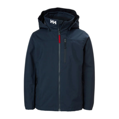 HH Junior Jr Crew Midlayer Jacket 2.0 – Navy – detail