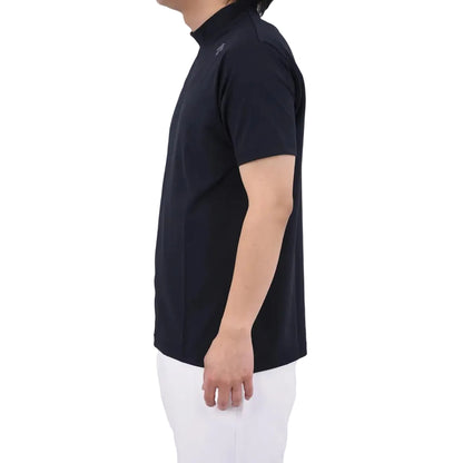 Descente Mock Neck Bear Smooth Short Sleeve Shirt