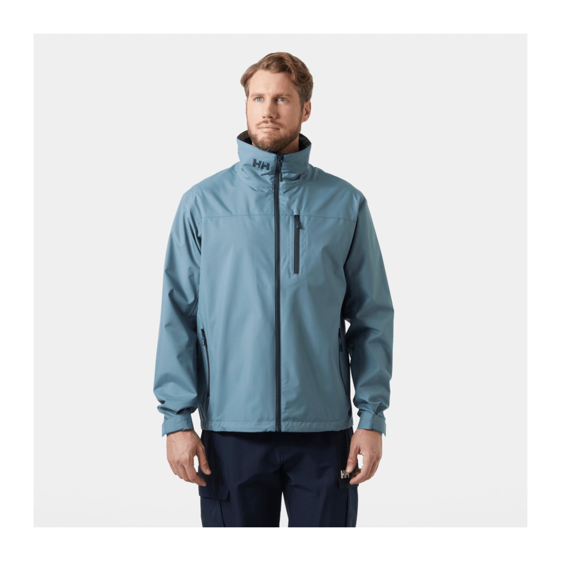 HH Men's Crew Jacket 2.0 – Washed Navy – detail