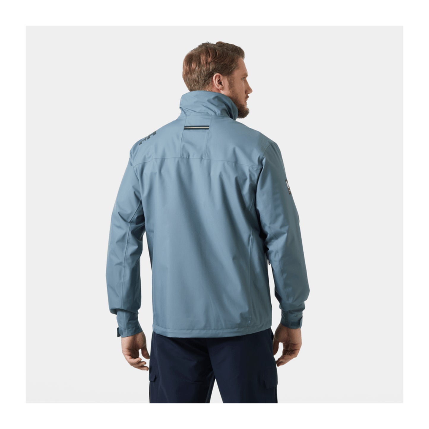 HH Men's Crew Midlayer Jacket 2 – Washed Navy – detail