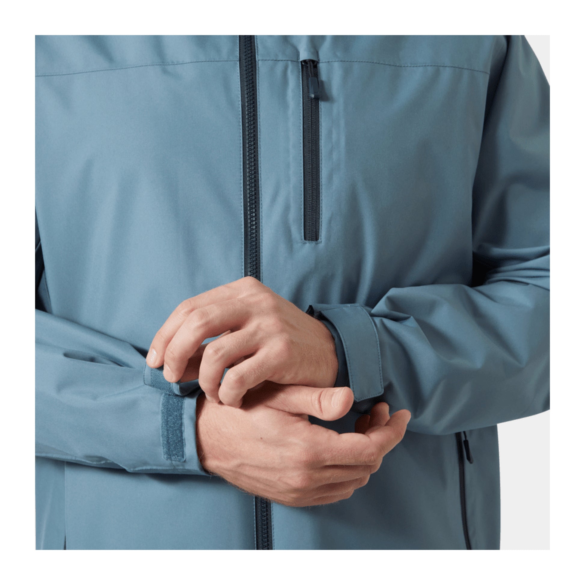 HH Men's Crew Jacket 2.0 – Washed Navy – detail