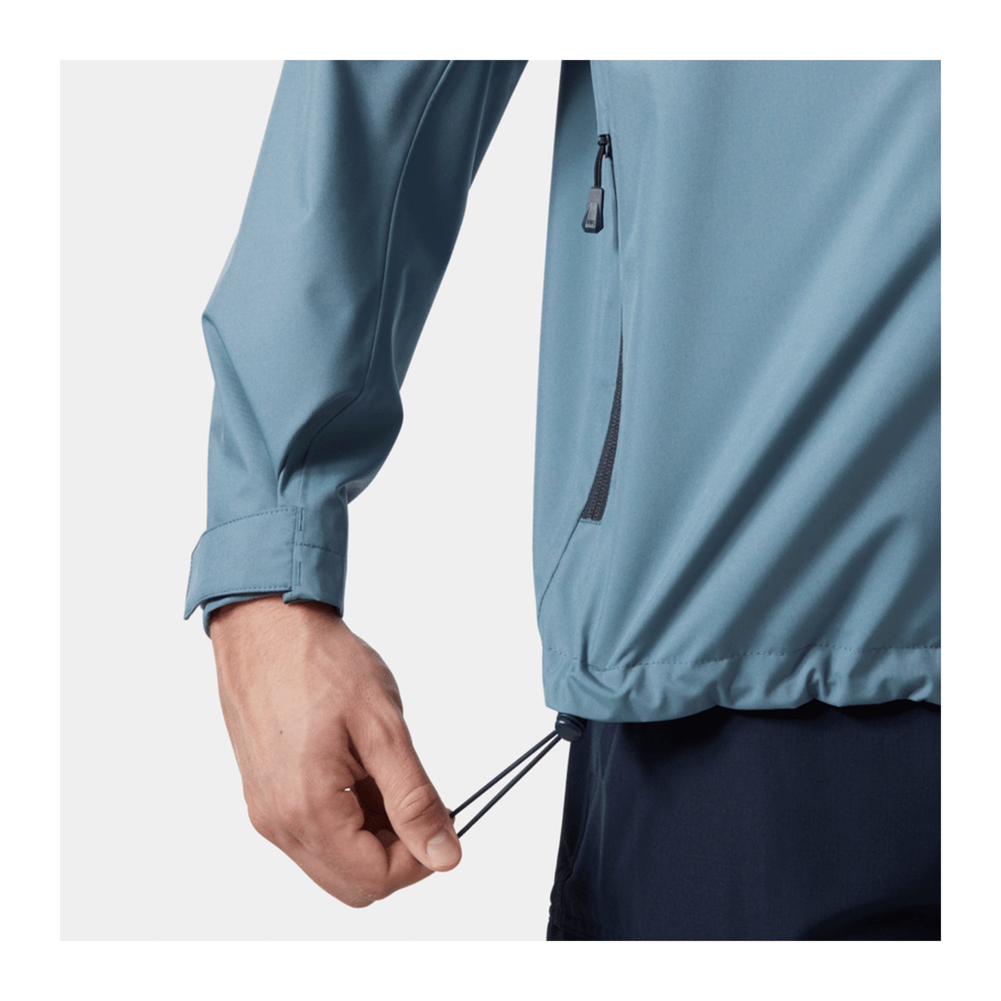 HH Men's Crew Jacket 2.0 – Washed Navy – detail