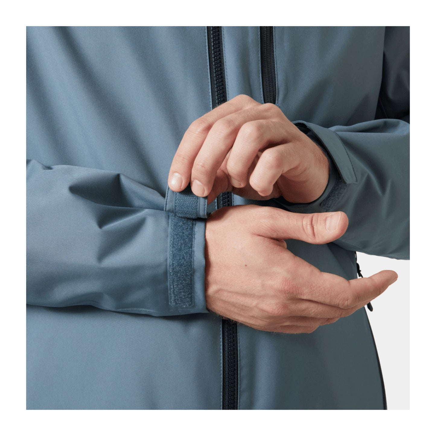 HH Men's Crew Midlayer Jacket 2 – Washed Navy – detail