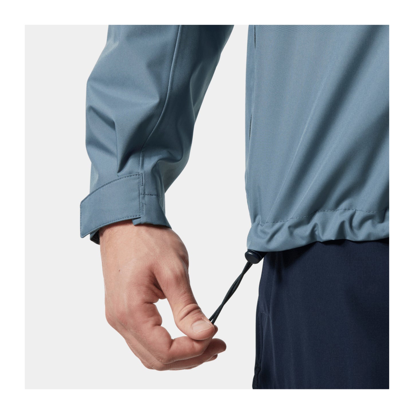 HH Men's Crew Midlayer Jacket 2 – Washed Navy – detail