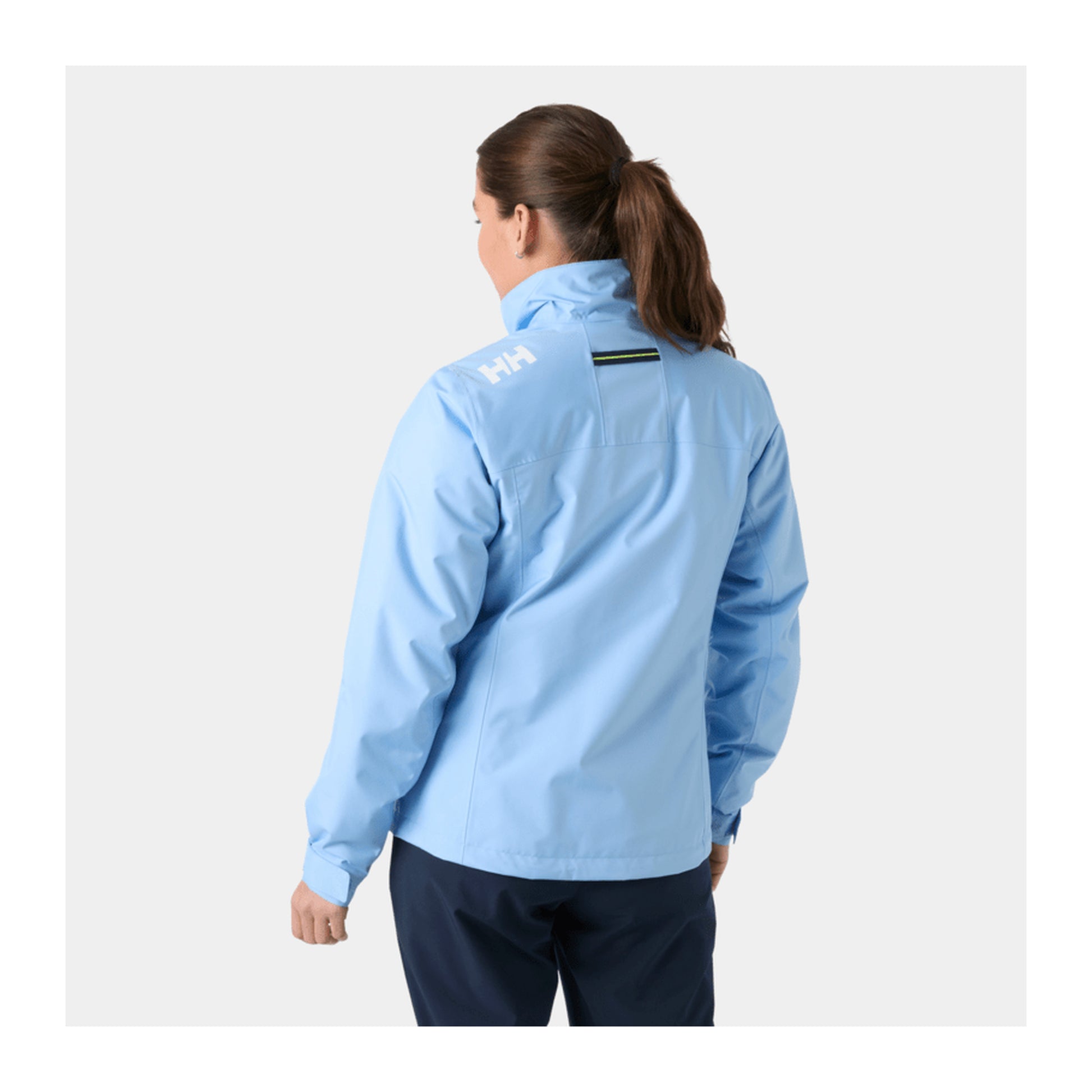 HH Women's W Crew Midlayer Jacket 2 – Bright Blue – detail