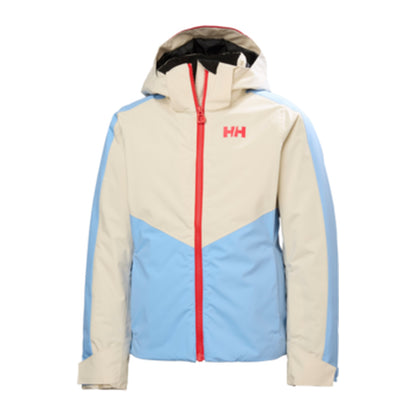 HH Girls' Jr Girl Snowbliss Jacket – Bright Blue – detail
