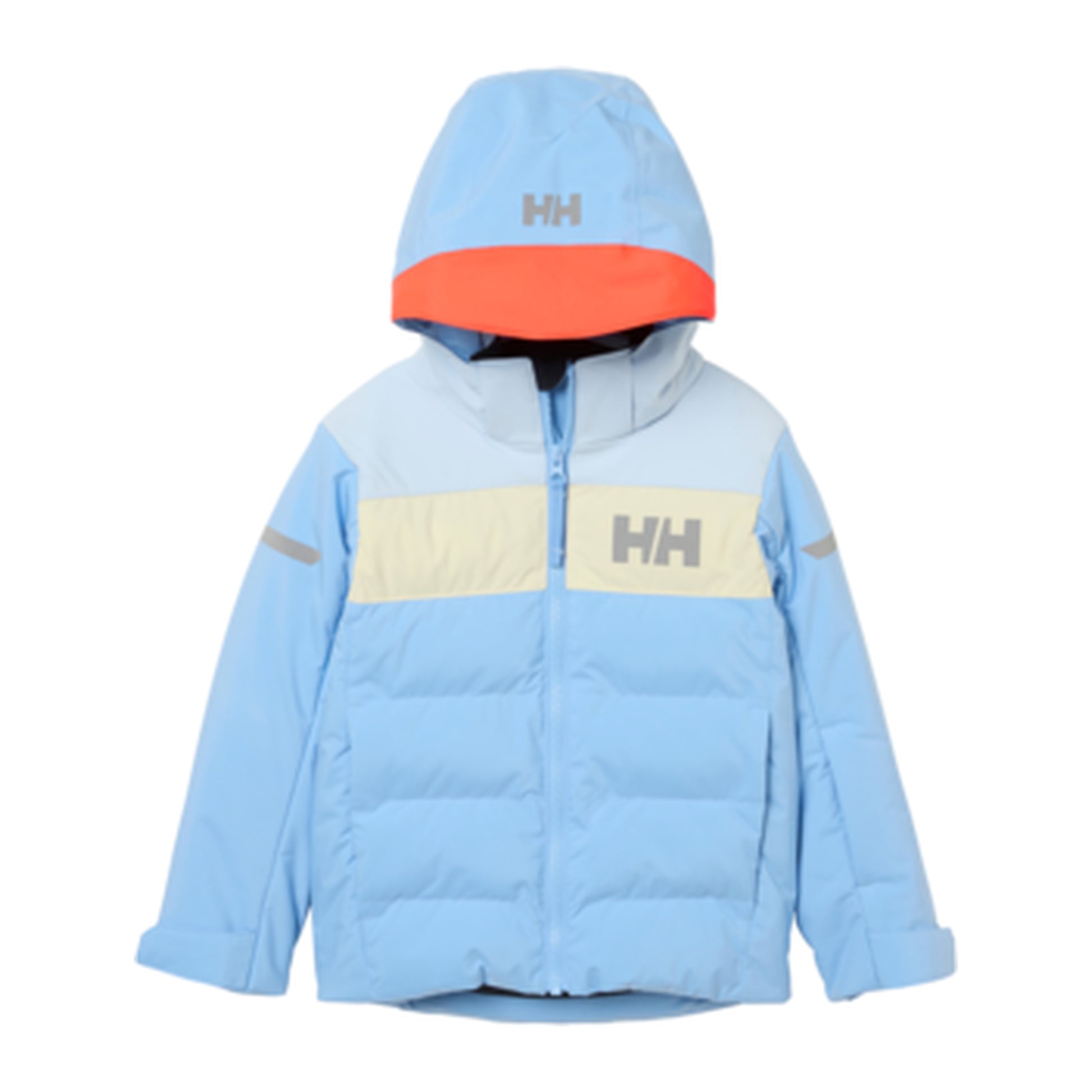 HH Kids' K Vertical Ins Jacket – Bright Blue – detail