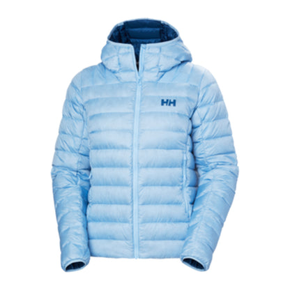 HH Women's W Verglas Hooded Down 2.0 – Bright Blue – detail
